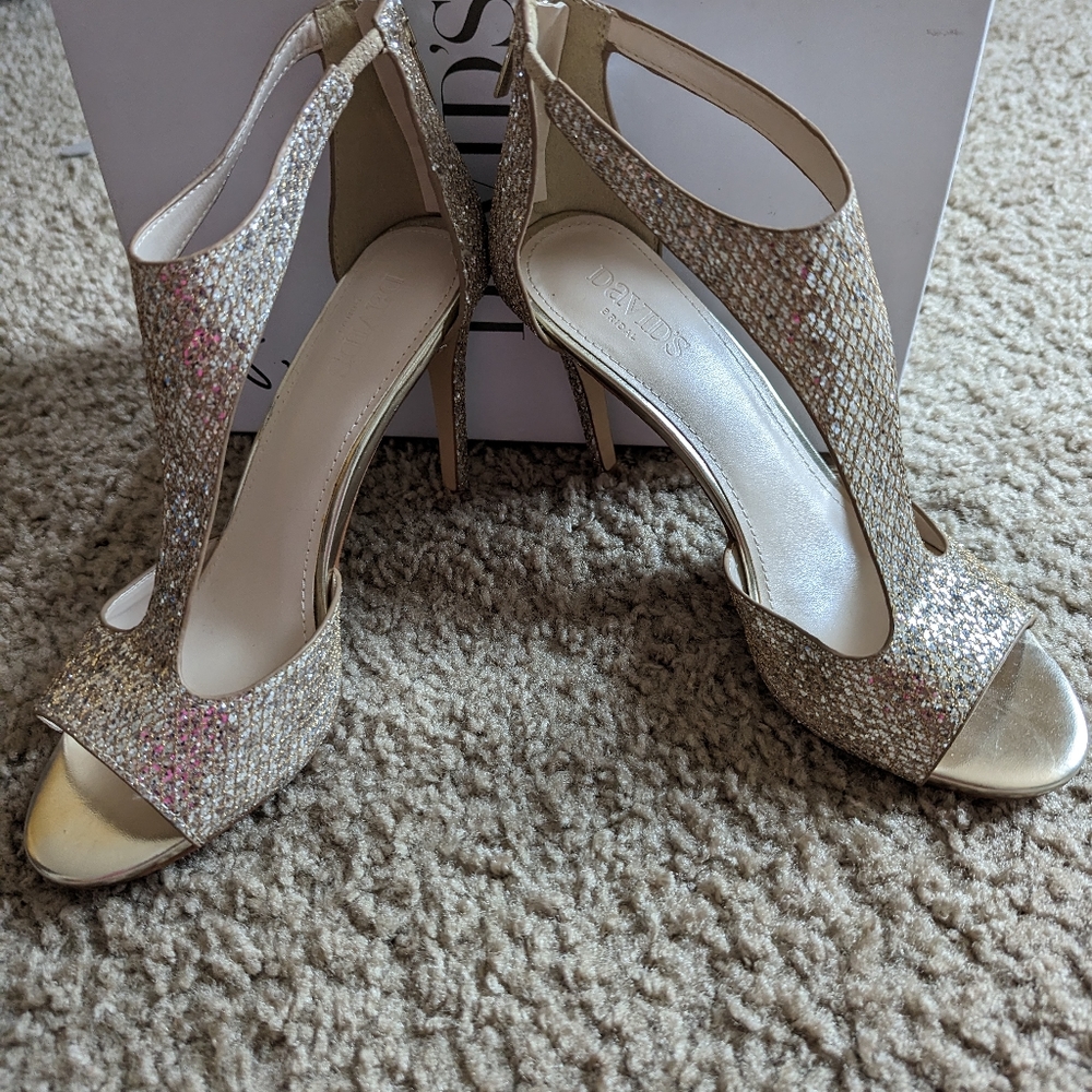 David's Bridal Glitter Heel (Saylor)